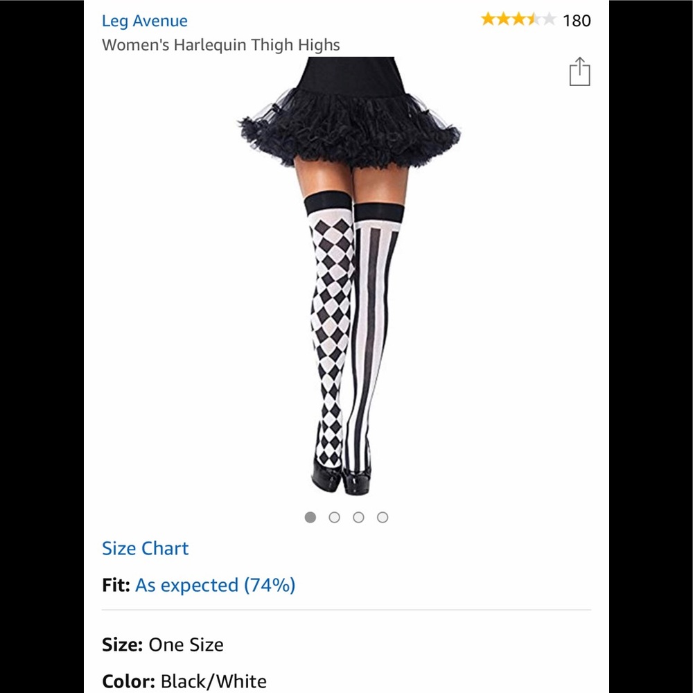 🌸Checkered & Black&White Thigh Highs.